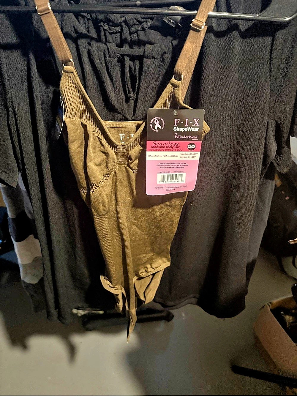 FLX ShapeWear Bodysuit in Brown Size Medium NWT